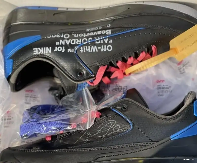 to blue Jordan ready PK OFF-WHITE Low ship God Air 2 x materials retail 0503